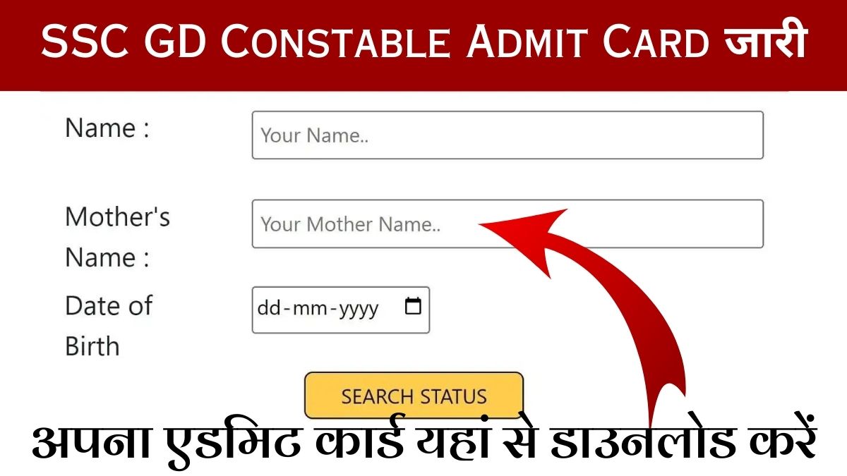 SSC GD Constable Admit Card 2024 Latest News