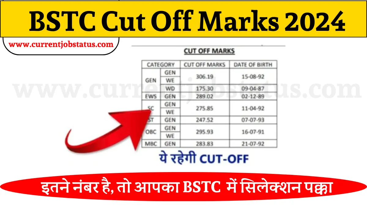 BSTC Cut Off Marks Check Rajasthan