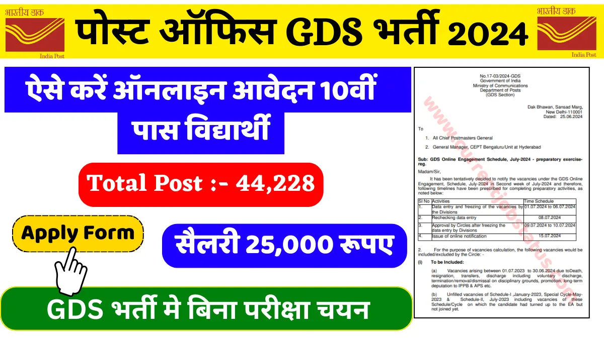 Indian Post GDS Bhati 2024 Apply