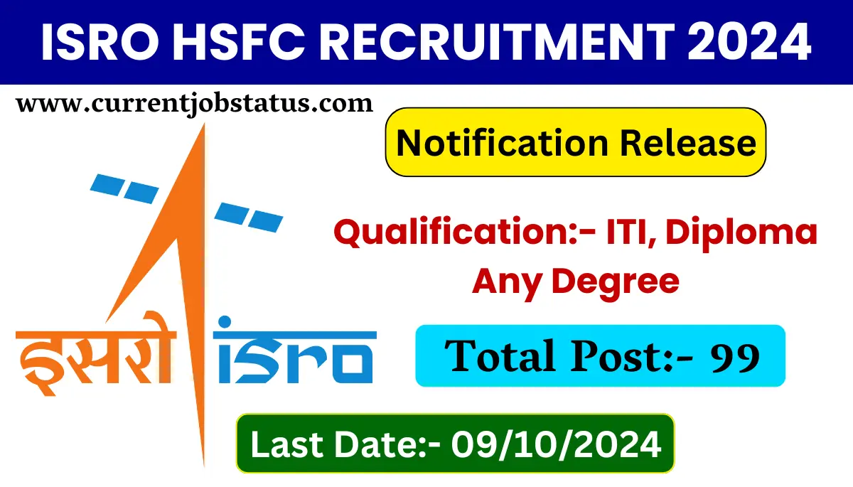 ISRO HSFC Recruitment 99 Post